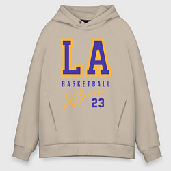 Толстовка оверсайз мужская Lebron 23: Los Angeles, цвет: миндальный