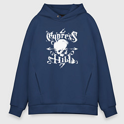 Толстовка оверсайз мужская Cypress Hill, цвет: тёмно-синий