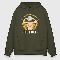 Толстовка оверсайз мужская Khabib: The Eagle, цвет: хаки