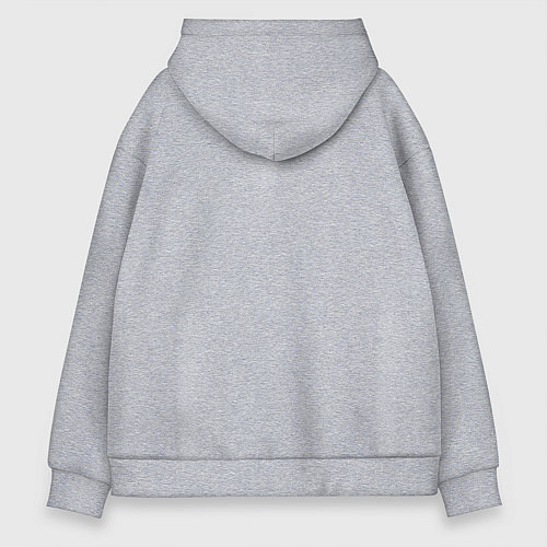 Мужское худи оверсайз Юлька - богиня! / Меланж – фото 2