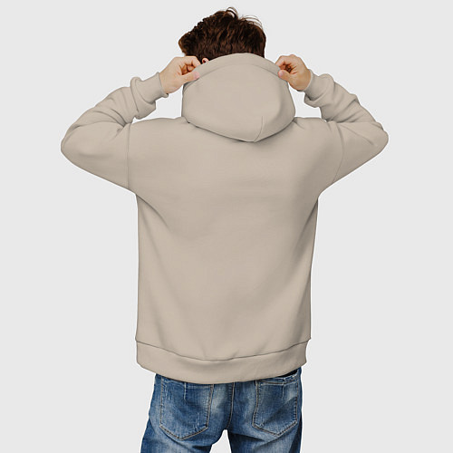 Мужское худи оверсайз Eminem recovery / Миндальный – фото 4