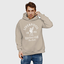 Толстовка оверсайз мужская Liverpool: Football Club, цвет: миндальный — фото 2