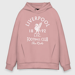 Толстовка оверсайз мужская Liverpool: Football Club, цвет: пыльно-розовый