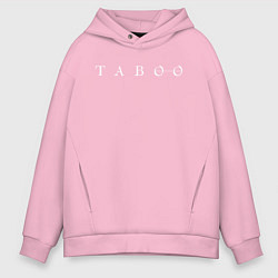 Толстовка оверсайз мужская Taboo, цвет: светло-розовый