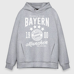 Толстовка оверсайз мужская Bayern Munchen 1900, цвет: меланж