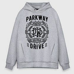 Толстовка оверсайз мужская Parkway Drive: Australia, цвет: меланж