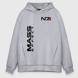 Толстовка оверсайз мужская MASS EFFECT N7, цвет: меланж