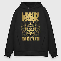 Толстовка оверсайз мужская Linkin Park: Road to Revolution, цвет: черный