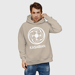 Толстовка оверсайз мужская Kasabian: Symbol, цвет: миндальный — фото 2