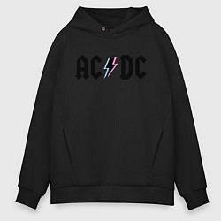 Толстовка оверсайз мужская AC/DC, цвет: черный