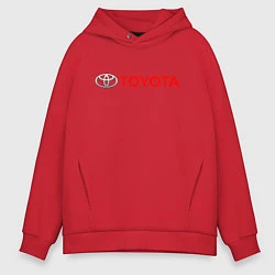 Толстовка оверсайз мужская TOYOTA, цвет: красный