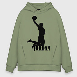 Толстовка оверсайз мужская Jordan Basketball, цвет: авокадо