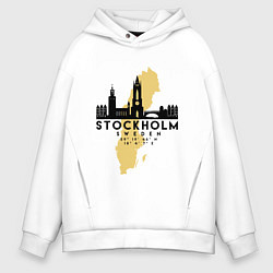 Толстовка оверсайз мужская Stockholm, цвет: белый