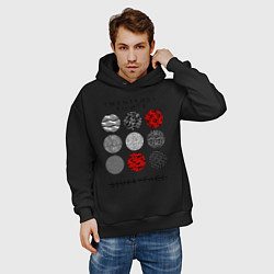 Толстовка оверсайз мужская TOP: Blurryface, цвет: черный — фото 2