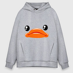 Толстовка оверсайз мужская Утка, цвет: меланж