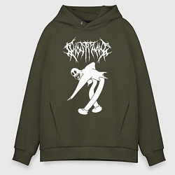 Толстовка оверсайз мужская GHOSTEMANE, цвет: хаки