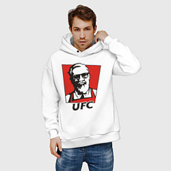 Толстовка оверсайз мужская UFC, цвет: белый — фото 2