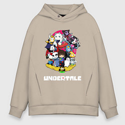 Толстовка оверсайз мужская UNDERTALE, цвет: миндальный