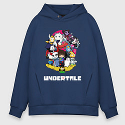 Толстовка оверсайз мужская UNDERTALE, цвет: тёмно-синий