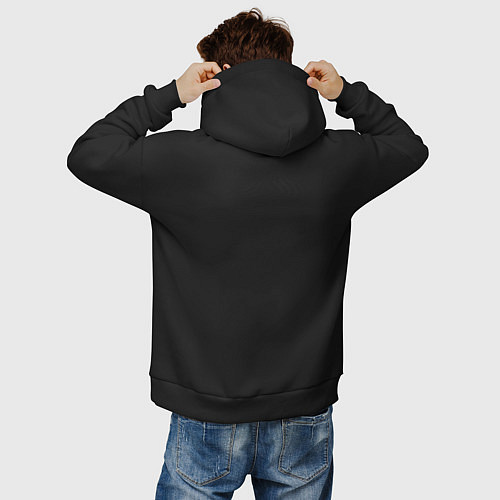 Мужское худи оверсайз Boss of GYM Color / Черный – фото 4