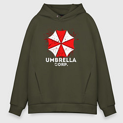 Толстовка оверсайз мужская UMBRELLA CORP, цвет: хаки