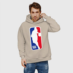 Толстовка оверсайз мужская NBA Kobe Bryant, цвет: миндальный — фото 2