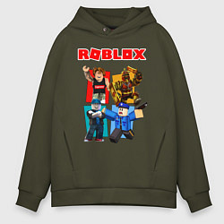 Толстовка оверсайз мужская ROBLOX, цвет: хаки