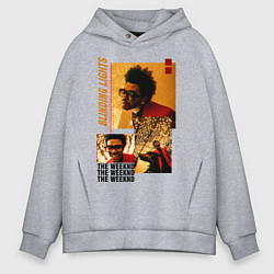 Толстовка оверсайз мужская BLINDING LIGHTS, цвет: меланж