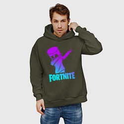 Толстовка оверсайз мужская FORTNITE X MARSHMELLO, цвет: хаки — фото 2