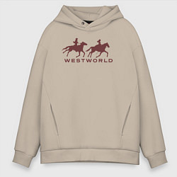 Толстовка оверсайз мужская Westworld, цвет: миндальный