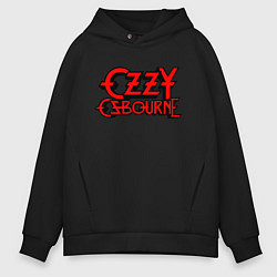 Толстовка оверсайз мужская Ozzy Osbourne hard metal, цвет: черный