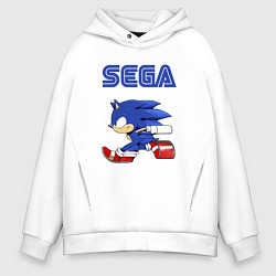 Толстовка оверсайз мужская SEGA, цвет: белый
