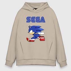 Толстовка оверсайз мужская SEGA, цвет: миндальный
