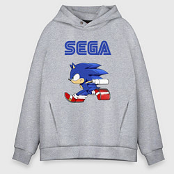 Толстовка оверсайз мужская SEGA, цвет: меланж