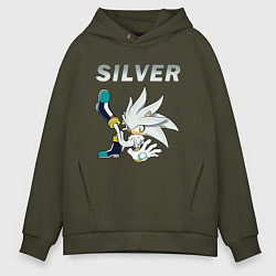 Толстовка оверсайз мужская SONIC Silver, цвет: хаки