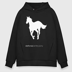 Толстовка оверсайз мужская White Pony, цвет: черный