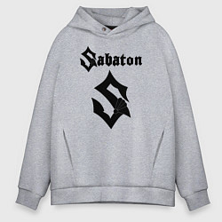 Толстовка оверсайз мужская Sabaton, цвет: меланж