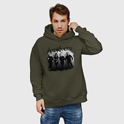 Толстовка оверсайз мужская Агата Кристи, цвет: хаки — фото 2