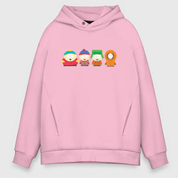 Толстовка оверсайз мужская SOUTH PARK, цвет: светло-розовый