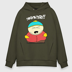 Толстовка оверсайз мужская South Park, Эрик Картман, цвет: хаки