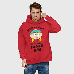 Толстовка оверсайз мужская South Park, Эрик Картман, цвет: красный — фото 2
