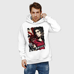 Толстовка оверсайз мужская ЭММИ УАЙНХАУС, цвет: белый — фото 2