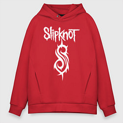 Толстовка оверсайз мужская SLIPKNOT, цвет: красный