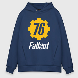 Толстовка оверсайз мужская FALLOUT76, цвет: тёмно-синий
