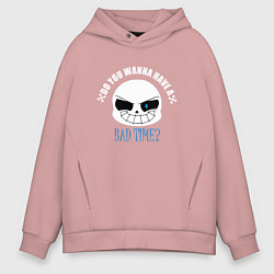 Толстовка оверсайз мужская UNDERTALE, цвет: пыльно-розовый