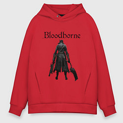 Толстовка оверсайз мужская Bloodborne, цвет: красный