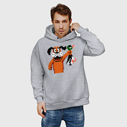 Толстовка оверсайз мужская Duck Hunt, цвет: меланж — фото 2