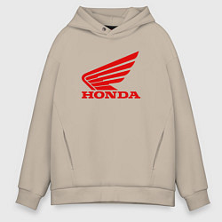 Толстовка оверсайз мужская HONDA, цвет: миндальный