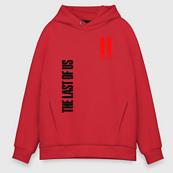 Толстовка оверсайз мужская THE LAST OF US II, цвет: красный