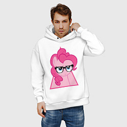 Толстовка оверсайз мужская Pinky Pie hipster, цвет: белый — фото 2